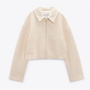 Zara woven cropped jacket XS. One of my favs